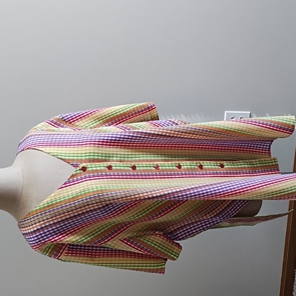 4/$16- NWOT Erena Woman multi-colored blouse